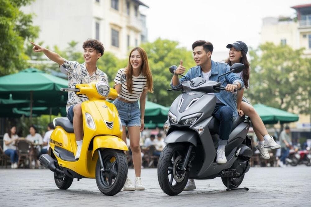 Bạn c&oacute; thể thu&ecirc; xe m&aacute;y để tự do kh&aacute;m ph&aacute; Huế